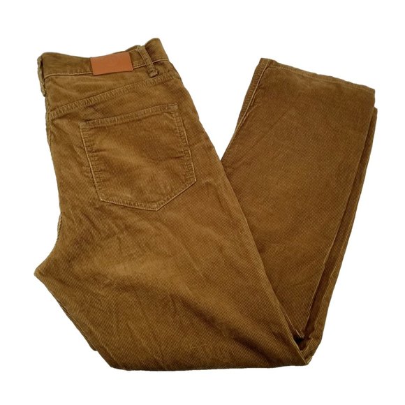 Tory Burch Womens Jeans  Brown Corduroy Button Fly Straight Fit  Pants 30 x 28 - Picture 3 of 12